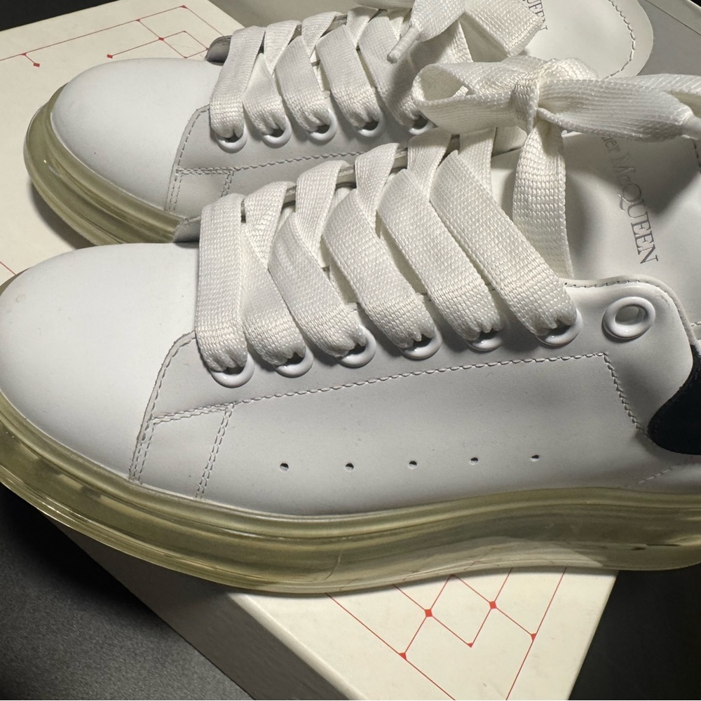 Alexander McQueen White and Black Sneakers